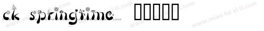 CK Springtime字体转换